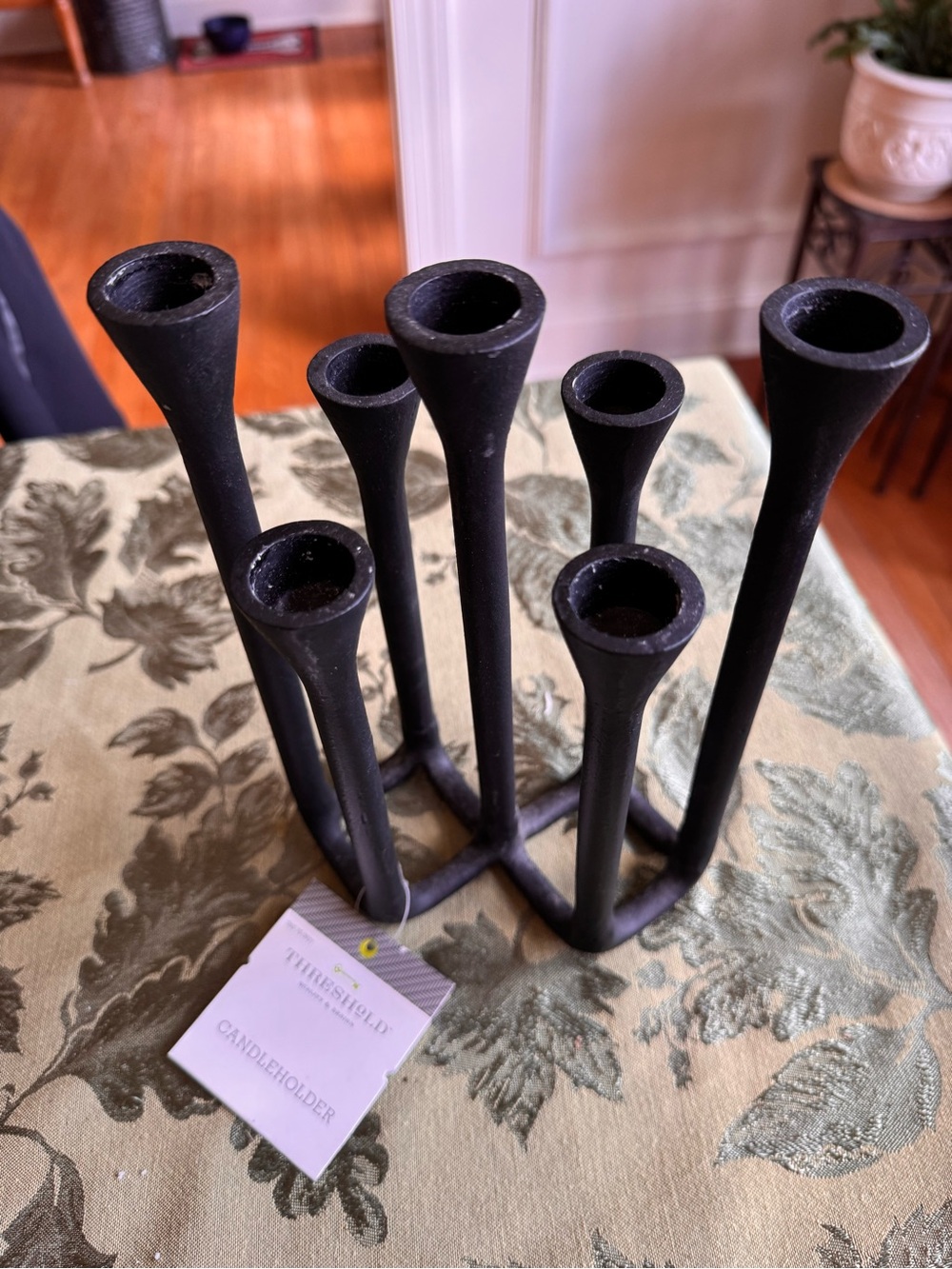 Threshold Black Multi-Arm Metal Candle Holder - unique - minimal